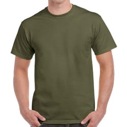 Gildan Adults Unisex Heavy Cotton T Shirt - 3XL, Military Green