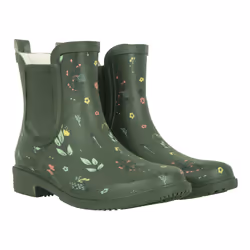 Mountain Warehouse Womens/Ladies Flowers Rubber Ankle Wellington Boots - 5 UK, Dark Khaki