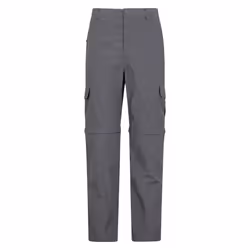 Mountain Warehouse Mens Explore Zip-Off Trousers - 40S, Grey
