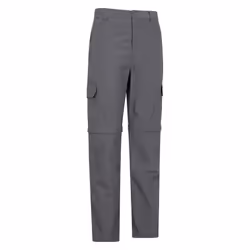 Mountain Warehouse Mens Explore Zip-Off Trousers - 40S, Grey