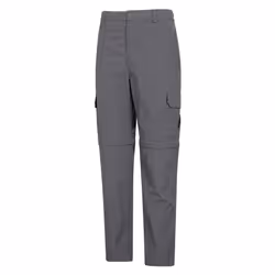 Mountain Warehouse Mens Explore Zip-Off Trousers - 40S, Grey