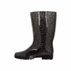 Mountain Warehouse Womens/Ladies Splash Animal Print Wide Calf Wellington Boots - 5 UK, Dark Grey