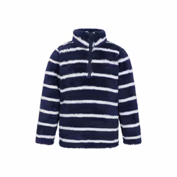 Mountain Warehouse Childrens/Kids Nessy Borg Half Zip Fleece - 7-8 Years, Navy