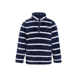 Mountain Warehouse Childrens/Kids Nessy Borg Half Zip Fleece - 7-8 Years, Navy