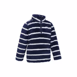Mountain Warehouse Childrens/Kids Nessy Borg Half Zip Fleece - 7-8 Years, Navy