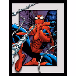 Spider-Man Swinging Breakout Framed Poster