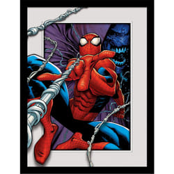 Spider-Man Swinging Breakout Framed Poster
