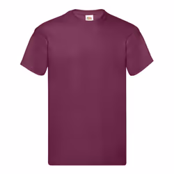 Fruit of the Loom Mens Original T-Shirt - S, Aubergine