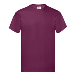 Fruit of the Loom Mens Original T-Shirt - S, Aubergine