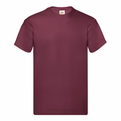 Fruit of the Loom Mens Original T-Shirt - 3XL, Burgundy