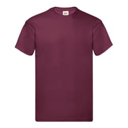 Fruit of the Loom Mens Original T-Shirt - 3XL, Burgundy