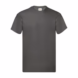 Fruit of the Loom Mens Original T-Shirt - 3XL, Light Graphite