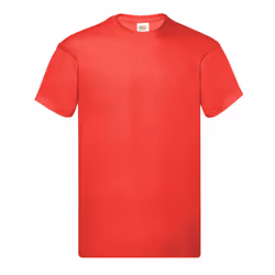 Fruit of the Loom Mens Original T-Shirt - XL, Red