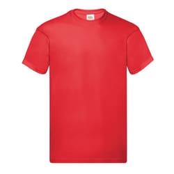 Fruit of the Loom Mens Original T-Shirt - XL, Red