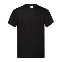 Fruit of the Loom Mens Original T-Shirt - S, Black