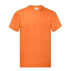 Fruit of the Loom Mens Original T-Shirt - S, Orange
