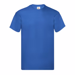 Fruit of the Loom Mens Original T-Shirt - XXL, Royal Blue