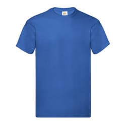 Fruit of the Loom Mens Original T-Shirt - XXL, Royal Blue
