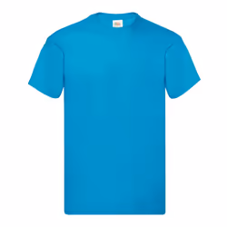 Fruit of the Loom Mens Original T-Shirt - XXL, Azure Blue