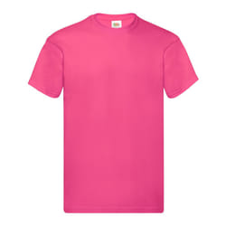 Fruit of the Loom Mens Original T-Shirt - 3XL, Fuchsia