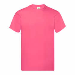 Fruit of the Loom Mens Original T-Shirt - S, Fuchsia