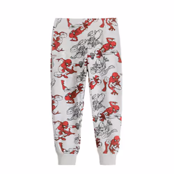 Spider-Man Boys All-Over Print Long Pyjama Set - 7-8 Years, Grey/Red