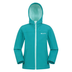 Mountain Warehouse Childrens/Kids Exodus Water Resistant Soft Shell Jacket - 9-10 Years, Teal