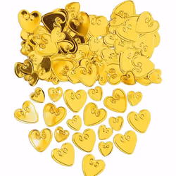 Amscan Embossed Metallic Hearts Confetti