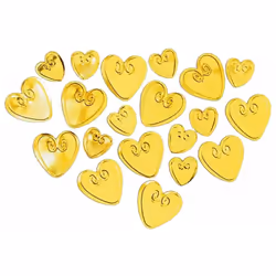Amscan Embossed Metallic Hearts Confetti