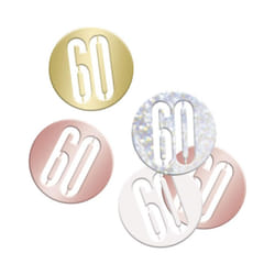 Unique Party Cut Out 60th Birthday Confetti