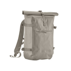 Quadra Tailored Luxe Roll Top Backpack - One Size, Natural Stone
