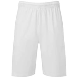 Fruit of the Loom Unisex Adult Iconic 195 Jersey Shorts - L, White