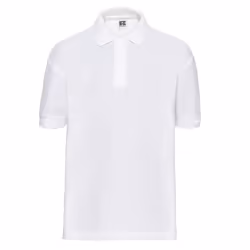 Russell Childrens/Kids Classic Polycotton Polo Shirt - 3-4 Years, White