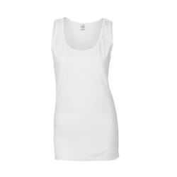 Gildan Womens/Ladies Softstyle Tank Top - M, White