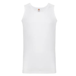 Fruit of the Loom Mens Valueweight Athletic Vest Top - XL, White