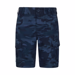 Mountain Warehouse Childrens/Kids Camo Cargo Shorts - 11-12 Years, Navy