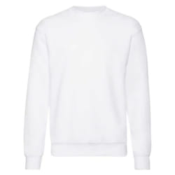 Fruit of the Loom Unisex Adult Classic Drop Shoulder Sweatshirt - S, White