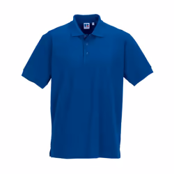 Russell Mens Ultimate Classic Cotton Polo Shirt - S, Bright Royal Blue