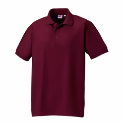 Russell Mens Ultimate Classic Cotton Polo Shirt - XS, Burgundy
