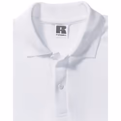 Russell Mens Classic Polycotton Polo Shirt - S, White