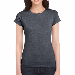 Gildan Womens/Ladies Softstyle Ringspun Cotton T-Shirt - XL, Dark Heather