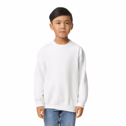 Gildan Childrens/Kids Heavy Blend Crew Neck Sweatshirt - 5-6 Years, White