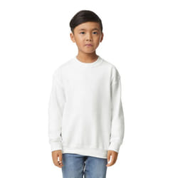 Gildan Childrens/Kids Heavy Blend Crew Neck Sweatshirt - 5-6 Years, White