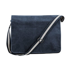 Quadra Vintage Canvas Messenger Bag - One Size, Vintage Oxford Navy