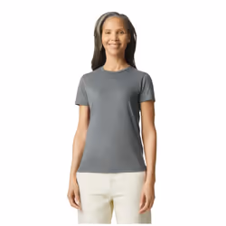 Gildan Womens/Ladies Heather T-Shirt - 8 UK, Graphite Heather