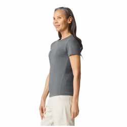 Gildan Womens/Ladies Heather T-Shirt - 8 UK, Graphite Heather