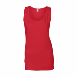 Gildan Womens/Ladies Softstyle Tank Top - XL, Cherry Red