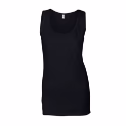 Gildan Womens/Ladies Softstyle Tank Top - L, Black