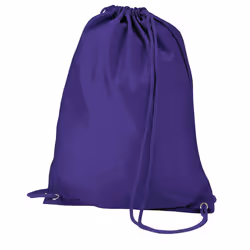 Quadra Drawstring Bag - One Size, Purple