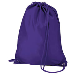 Quadra Drawstring Bag - One Size, Purple